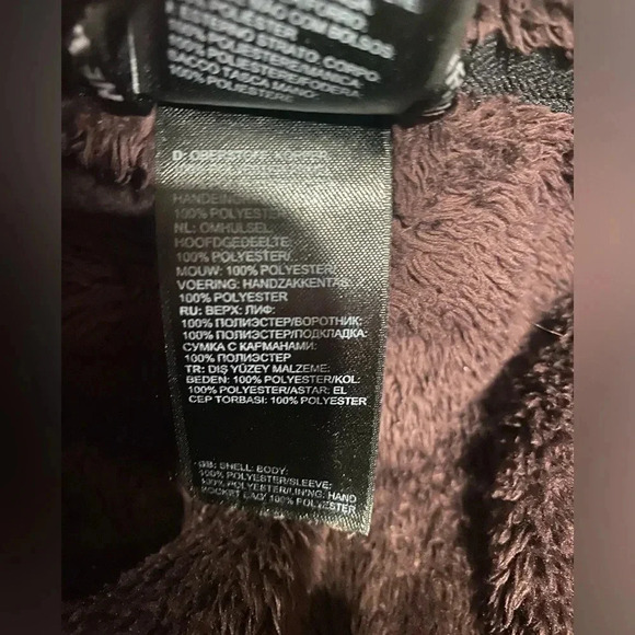 The North Face Osito Silken Raschel Fleece Jacket Dark Purple Size Medium - Picture 9 of 10